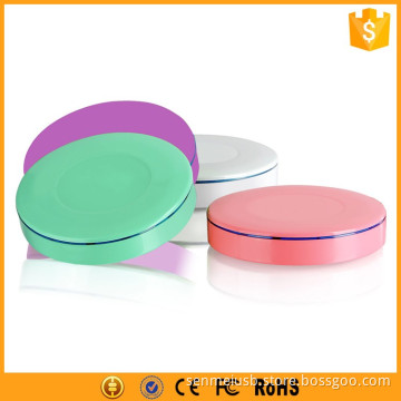 round shape 4400mah pocket charger for mobile phone with hidden terminal